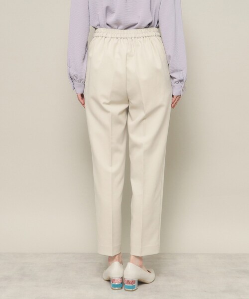 ITS'DEMO（イッツデモ）の「◆【普段着にも使える／卒業式・入学式／オフィス／セレモニー／ウエストゴム】ダブルクロステーパードパンツ（その他パンツ・レディース・ブラック/ナチュラル・00）」の13枚目の写真