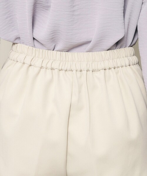 ITS'DEMO（イッツデモ）の「◆【普段着にも使える／卒業式・入学式／オフィス／セレモニー／ウエストゴム】ダブルクロステーパードパンツ（その他パンツ・レディース・ブラック/ナチュラル・00）」の16枚目の写真