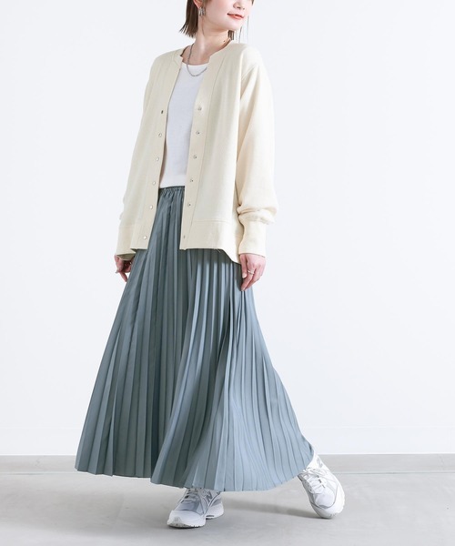 osharewalker（オシャレウォーカー）の「【廃盤】『アコーディオンプリーツスカート』（スカート・レディース・ブラック/グレイッシュブルー/アイボリー・FREE）」の22枚目の写真