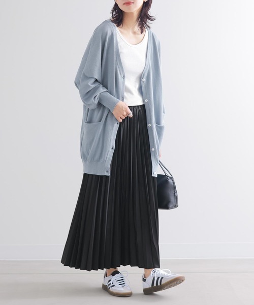 osharewalker（オシャレウォーカー）の「【廃盤】『アコーディオンプリーツスカート』（スカート・レディース・ブラック/グレイッシュブルー/アイボリー・FREE）」の19枚目の写真