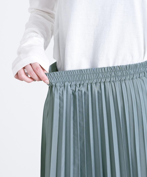 osharewalker（オシャレウォーカー）の「【廃盤】『アコーディオンプリーツスカート』（スカート・レディース・ブラック/グレイッシュブルー/アイボリー・FREE）」の10枚目の写真
