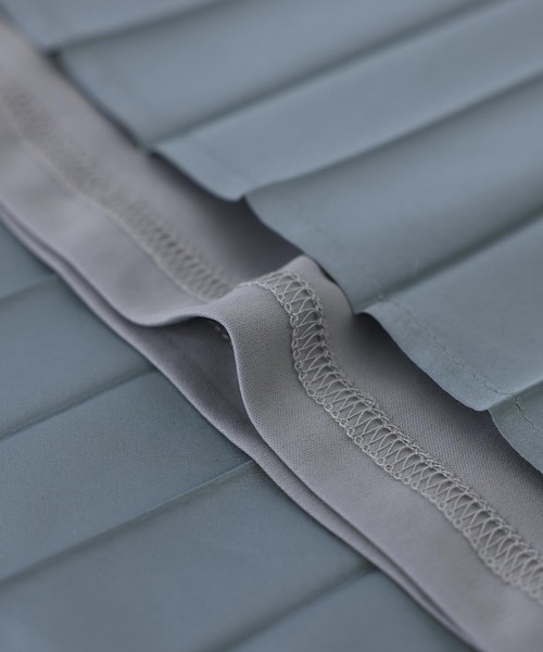 osharewalker（オシャレウォーカー）の「【廃盤】『アコーディオンプリーツスカート』（スカート・レディース・ブラック/グレイッシュブルー/アイボリー・FREE）」の7枚目の写真