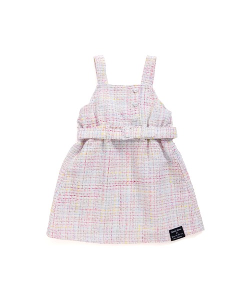 JENNI love（ジェニィラブ）の「ツイードジャンスカ（ジャンパースカート・キッズ・オフホワイト/ブラック・140cm/130cm/160cm/150cm）」の11枚目の写真