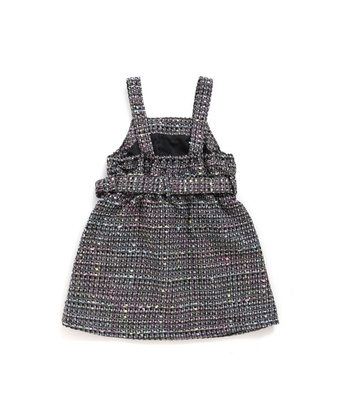 JENNI love（ジェニィラブ）の「ツイードジャンスカ（ジャンパースカート・キッズ・オフホワイト/ブラック・140cm/130cm/160cm/150cm）」の14枚目の写真