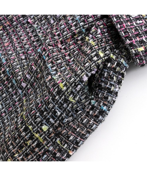 JENNI love（ジェニィラブ）の「ツイードジャンスカ（ジャンパースカート・キッズ・オフホワイト/ブラック・140cm/130cm/160cm/150cm）」の9枚目の写真