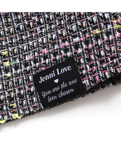 JENNI love（ジェニィラブ）の「ツイードジャンスカ（ジャンパースカート・キッズ・オフホワイト/ブラック・140cm/130cm/160cm/150cm）」の3枚目の写真