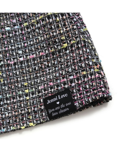 JENNI love（ジェニィラブ）の「ツイードジャンスカ（ジャンパースカート・キッズ・オフホワイト/ブラック・140cm/130cm/160cm/150cm）」の4枚目の写真