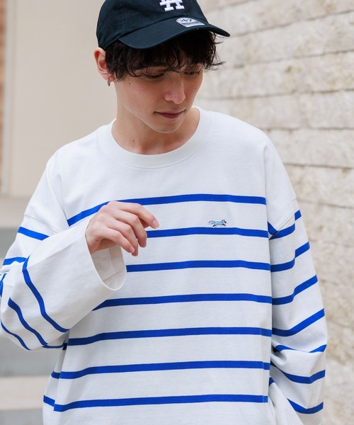 nagonstans レイヤーTシャツ ホワイト/グリーン/ブルー未使用 3100024F0242_l1_a028.jpg