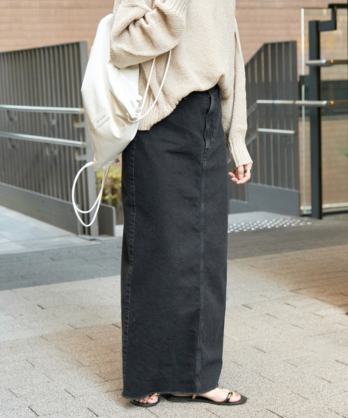 upperhights(アッパーハイツ)の「【upper hights / アッパーハイツ】別注 THE HELENA(デニムスカート・レディース・ライトブルー/ブラック・23/24)」の10枚目の写真