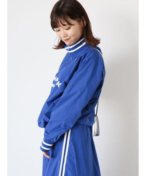 ehka sopo(エヘカソポ)の「ナイロンハーフジッププルオーバー(セットアップ可)(シャツ/ブラウス・レディース・オフホワイト/ブルー/ブラック・F)」の10枚目の写真