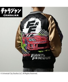ブランド古着】Oversized Racing Bomber Jacket マルチワッペン