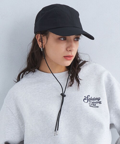 green label relaxing（グリーンレーベルリラクシング）の「コードツキ ナイロン キャップ - UVケア・ハンドウォッシュ -（キャップ・レディース・ナチュラル/ダークグレー/ブラック/オリーブ・FREE）」の5枚目の写真