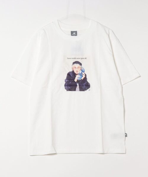 NEW BALANCE（ニューバランス）の「ニューバランス New Balance リラックス ショートスリーブTシャツ_Athletics Models Never Age（Tシャツ/カットソー・メンズ・ブラック/ホワイト・S/M/L/LL）」の2枚目の写真