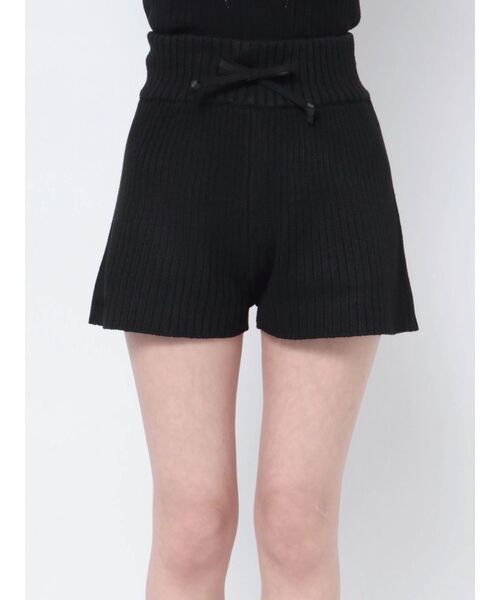MURUA（ムルーア）の「リブニットキュロット【ショートパンツ】（その他パンツ・レディース・グレー/ブラック/アイボリー・FREE）」の22枚目の写真