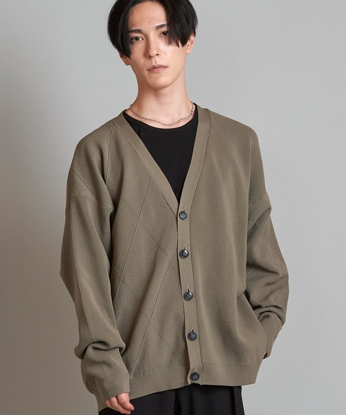 NO ID.（ノーアイディ）の「【NO ID.】Changing Knit V-Neck Cardigan / チェンジング ニット Vネック カーディガン（カーディガン/ボレロ・メンズ・グレイッシュベージュ/グレー/ブラック・ONE SIZE）」の13枚目の写真