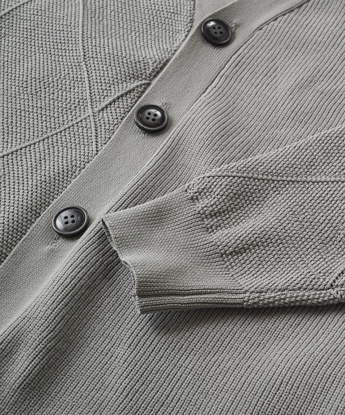 NO ID.（ノーアイディ）の「【NO ID.】Changing Knit V-Neck Cardigan / チェンジング ニット Vネック カーディガン（カーディガン/ボレロ・メンズ・グレイッシュベージュ/グレー/ブラック・ONE SIZE）」の20枚目の写真