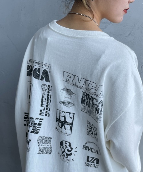 RVCA（ルーカ）の「[RVCA/ルーカ] BILL BOARD バックプリント ショートスリーブTシャツ（Tシャツ/カットソー・レディース・ブラック/オフホワイト・M/L/XL）」の2枚目の写真