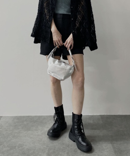 Reurie'(レウリィ)の「ハイウエストショートパンツ/highwaist short pants ミニ丈 シンプル カジュアル 綺麗め 韓国 後ろゴム モノトーン(その他パンツ・レディース・グレー/ブラック/アイボリー・FREE)」の21枚目の写真
