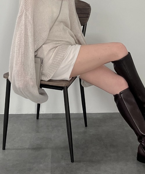 Reurie'(レウリィ)の「ハイウエストショートパンツ/highwaist short pants ミニ丈 シンプル カジュアル 綺麗め 韓国 後ろゴム モノトーン(その他パンツ・レディース・グレー/ブラック/アイボリー・FREE)」の11枚目の写真