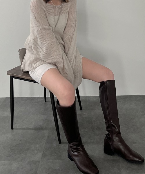 Reurie'(レウリィ)の「ハイウエストショートパンツ/highwaist short pants ミニ丈 シンプル カジュアル 綺麗め 韓国 後ろゴム モノトーン(その他パンツ・レディース・グレー/ブラック/アイボリー・FREE)」の5枚目の写真