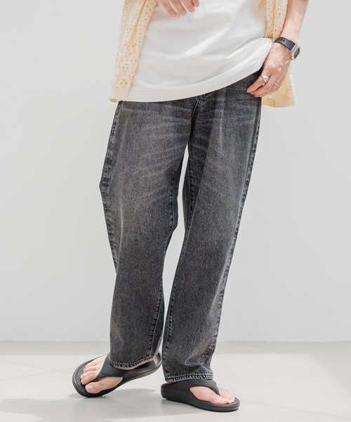 RAGEBLUE（レイジブルー）の「LOOSE FIT OVER DYE VINTAGE DENIM BAGGY PANTS / 10オンス/ヴィンテージデニム/バギーパンツ（デニムパンツ・メンズ・ダークグレー/ライトブルー/グレー/ブルー・SMALL/MEDIUM/LARGE）」の13枚目の写真