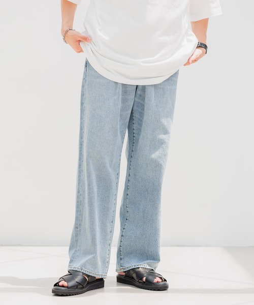 RAGEBLUE（レイジブルー）の「LOOSE FIT OVER DYE VINTAGE DENIM BAGGY PANTS / 10オンス/ヴィンテージデニム/バギーパンツ（デニムパンツ・メンズ・ダークグレー/ライトブルー/グレー/ブルー・SMALL/MEDIUM/LARGE）」の17枚目の写真