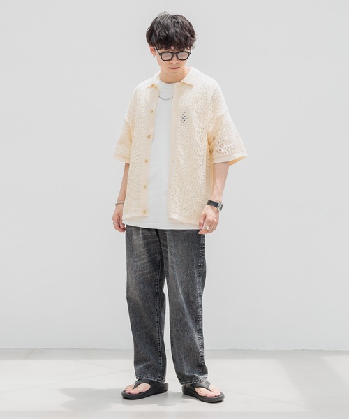 RAGEBLUE（レイジブルー）の「LOOSE FIT OVER DYE VINTAGE DENIM BAGGY PANTS / 10オンス/ヴィンテージデニム/バギーパンツ（デニムパンツ・メンズ・ダークグレー/ライトブルー/グレー/ブルー・SMALL/MEDIUM/LARGE）」の11枚目の写真