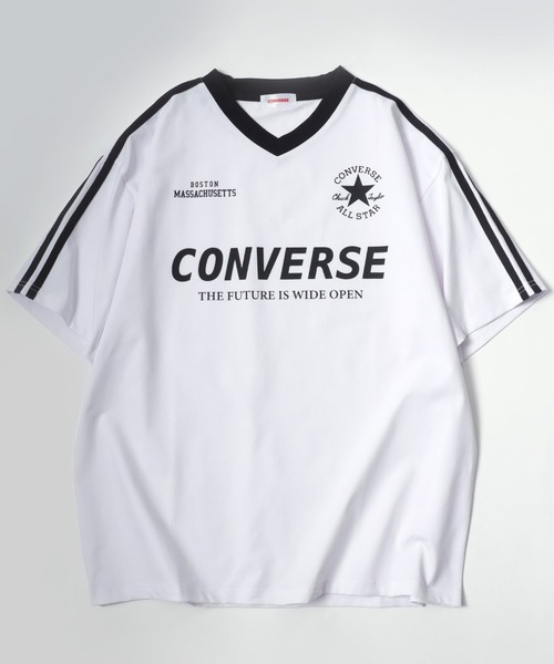 CONVERSE(コンバース)の「別注 CONVERSE(コンバース)ゲームシャツ/ナンバリング ユニフォームTシャツ/吸汗速乾・UVカット・接触冷感・耐塩素 メンズ レディース ユニセックス(Tシャツ/カットソー・メンズ・ブラック/ライトグレー/ホワイト/ブラック系その他/ホワイト系その他/ブラック系その他4/ブラック系その他3/ブラック系その他2/ホワイト系その他2/ホワイト系その他3/ホワイト×ブラック/ブラック×ホワイト/ブラック系その他6/ブラック系その他5・M/LL/L)」の3枚目の写真