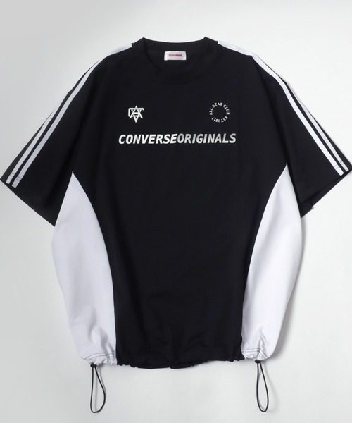 CONVERSE(コンバース)の「別注 CONVERSE(コンバース)ゲームシャツ/ナンバリング ユニフォームTシャツ/吸汗速乾・UVカット・接触冷感・耐塩素 メンズ レディース ユニセックス(Tシャツ/カットソー・メンズ・ブラック/ライトグレー/ホワイト/ブラック系その他/ホワイト系その他/ブラック系その他4/ブラック系その他3/ブラック系その他2/ホワイト系その他2/ホワイト系その他3/ホワイト×ブラック/ブラック×ホワイト/ブラック系その他6/ブラック系その他5・M/LL/L)」の10枚目の写真