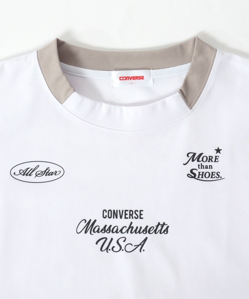 CONVERSE(コンバース)の「別注 CONVERSE(コンバース)ゲームシャツ/ナンバリング ユニフォームTシャツ/吸汗速乾・UVカット・接触冷感・耐塩素 メンズ レディース ユニセックス(Tシャツ/カットソー・メンズ・ブラック/ライトグレー/ホワイト/ブラック系その他/ホワイト系その他/ブラック系その他4/ブラック系その他3/ブラック系その他2/ホワイト系その他2/ホワイト系その他3/ホワイト×ブラック/ブラック×ホワイト/ブラック系その他6/ブラック系その他5・M/LL/L)」の15枚目の写真