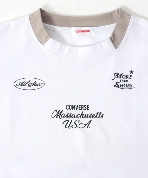 CONVERSE(コンバース)の「別注 CONVERSE(コンバース)ゲームシャツ/ナンバリング ユニフォームTシャツ/吸汗速乾・UVカット・接触冷感・耐塩素 メンズ レディース ユニセックス(Tシャツ/カットソー・メンズ・ブラック/ライトグレー/ホワイト/ブラック系その他/ホワイト系その他/ブラック系その他4/ブラック系その他3/ブラック系その他2/ホワイト系その他2/ホワイト系その他3/ホワイト×ブラック/ブラック×ホワイト/ブラック系その他6/ブラック系その他5・M/LL/L)」の18枚目の写真