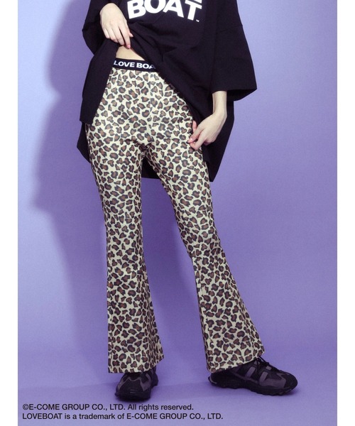 LOVE BOAT（ラブ・ボート）の「■別注　LOVE　BOAT　フレアパンツ（その他パンツ・レディース・ブラック/レオパード・FREE）」の2枚目の写真