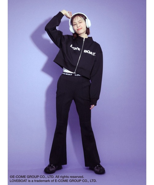 LOVE BOAT（ラブ・ボート）の「■別注　LOVE　BOAT　フレアパンツ（その他パンツ・レディース・ブラック/レオパード・FREE）」の4枚目の写真