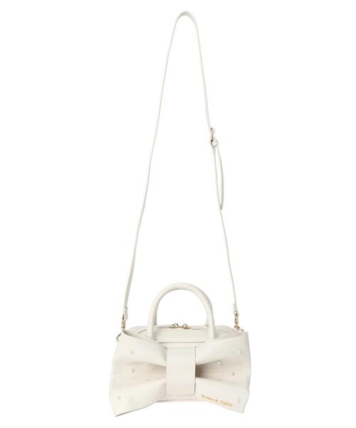 Maison de FLEUR ビッグリボンパールバッグ メゾン ド フルール Maison de FLEUR ビッグリボンパールバッグ