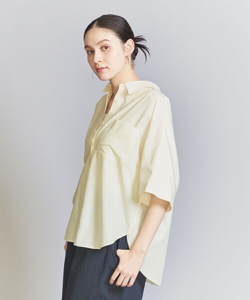 新品未使用 BEAUTY&YOUTH ポケットドルマンスリーブ 5分袖シャツ BEAUTY&YOUTH UNITED ARROWS(ビューティーアンドユース