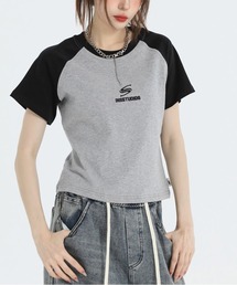 A‘gem 9 | A'GEM/9 × .kom 『INSstudios/インスステュディオス』 ラグラン Tシャツ(Tシャツ/カットソー)