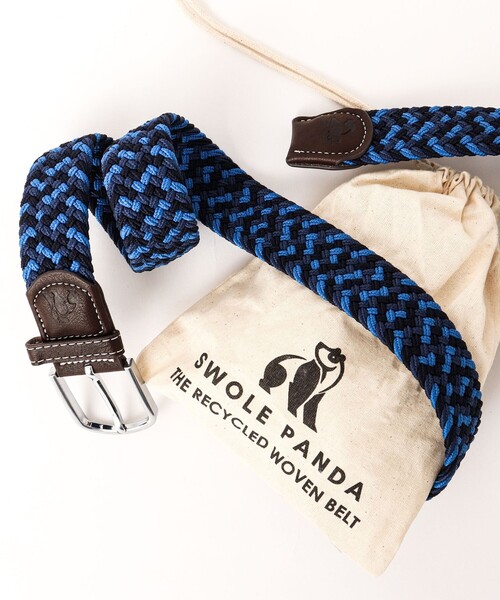NOLLEY’S(ノーリーズ)の「【SWOLE PANDA/スウォール パンダ】RECYCLED WOVEN BELT ZIGZAG ゴムメッシュベルト(ベルト・メンズ・ブルー系その他/ベージュ系その他/ホワイト系その他・FREE)」の19枚目の写真