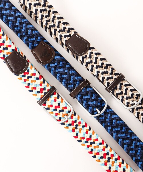 NOLLEY’S(ノーリーズ)の「【SWOLE PANDA/スウォール パンダ】RECYCLED WOVEN BELT ZIGZAG ゴムメッシュベルト(ベルト・メンズ・ブルー系その他/ベージュ系その他/ホワイト系その他・FREE)」の18枚目の写真