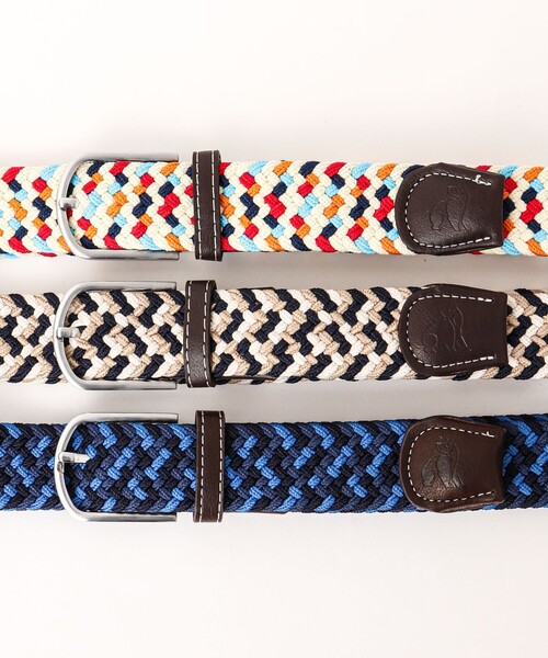 NOLLEY’S(ノーリーズ)の「【SWOLE PANDA/スウォール パンダ】RECYCLED WOVEN BELT ZIGZAG ゴムメッシュベルト(ベルト・メンズ・ブルー系その他/ベージュ系その他/ホワイト系その他・FREE)」の17枚目の写真
