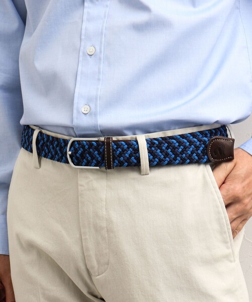 NOLLEY’S(ノーリーズ)の「【SWOLE PANDA/スウォール パンダ】RECYCLED WOVEN BELT ZIGZAG ゴムメッシュベルト(ベルト・メンズ・ブルー系その他/ベージュ系その他/ホワイト系その他・FREE)」の15枚目の写真