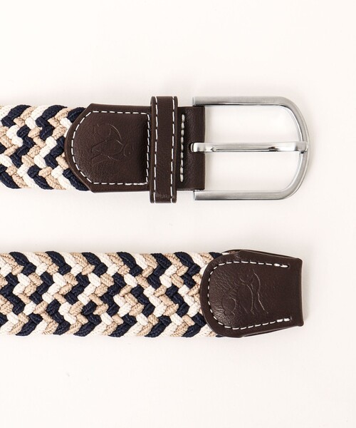 NOLLEY’S(ノーリーズ)の「【SWOLE PANDA/スウォール パンダ】RECYCLED WOVEN BELT ZIGZAG ゴムメッシュベルト(ベルト・メンズ・ブルー系その他/ベージュ系その他/ホワイト系その他・FREE)」の11枚目の写真