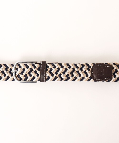 NOLLEY’S(ノーリーズ)の「【SWOLE PANDA/スウォール パンダ】RECYCLED WOVEN BELT ZIGZAG ゴムメッシュベルト(ベルト・メンズ・ブルー系その他/ベージュ系その他/ホワイト系その他・FREE)」の9枚目の写真