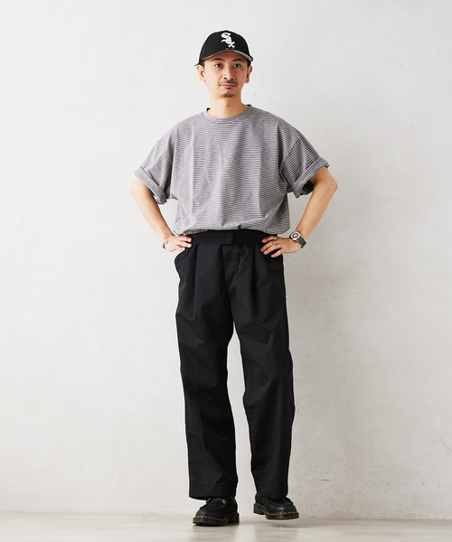 JOURNAL STANDARD relume（ジャーナルスタンダード　レリューム）の「【NATION WIDE / ネーションワイド】ワークスラックス（スラックス・メンズ・チャコールグレー/ブラック/キャメル・MEDIUM/LARGE）」の5枚目の写真