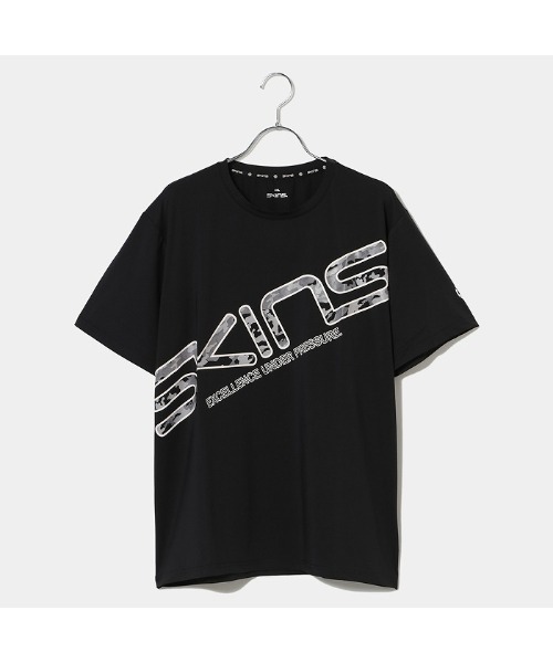 SKINS（スキンズ）の「【SKINS(スキンズ)/アクティブウェア】ビッグロゴTシャツ（Tシャツ/カットソー・メンズ・ホワイト/ブラック/ネイビー・52/48/46）」の7枚目の写真