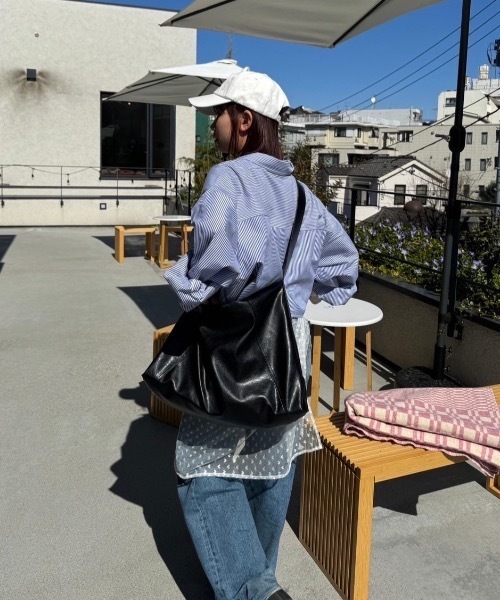 nemne store(ネンネストア)の「リボンモチーフ刺繍アソートストライプショートシャツ(シャツ/ブラウス・レディース・ライトブルー/アイボリー/ブルー・フリー)」の22枚目の写真
