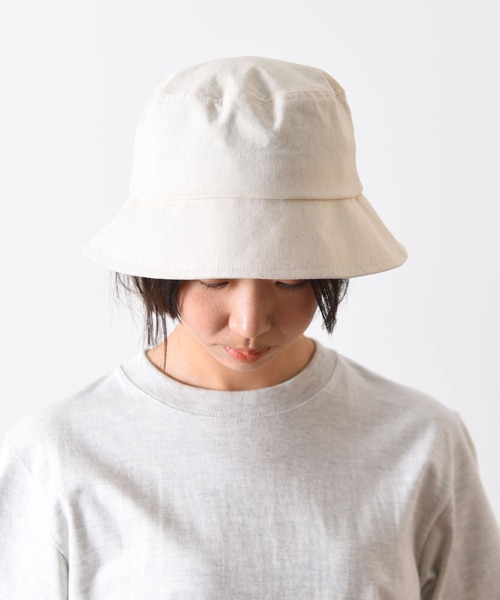 CALIFORNIA OUTFITTERS(カリフォルニア アウトフィッターズ)の「1-4A7 【紫外線対策】2WAY リボン サンシェード ハット(ハット・レディース・グレー/キナリ・FREE)」の7枚目の写真