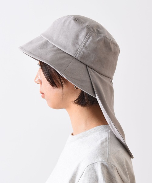 CALIFORNIA OUTFITTERS(カリフォルニア アウトフィッターズ)の「1-4A7 【紫外線対策】2WAY リボン サンシェード ハット(ハット・レディース・グレー/キナリ・FREE)」の10枚目の写真