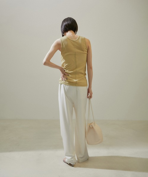 ◯0068KP◯ ATELIER SIX タンクトップ 女性 完全無縫製®タンクトップ(パッド付き)(GUNZE・KIREILABO