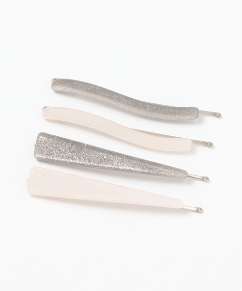 GLOBAL WORK（グローバルワーク）の「4SETアソートピン/AND YUA ANY/117281（ヘアピン・キッズ・アイボリー/シルバー・FREE）」の2枚目の写真