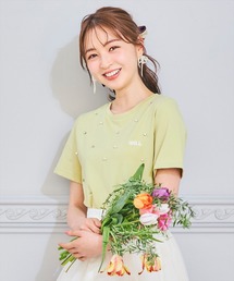 WILLSELECTION | ランダムラインストーンロゴTシャツ(Tシャツ/カットソー)